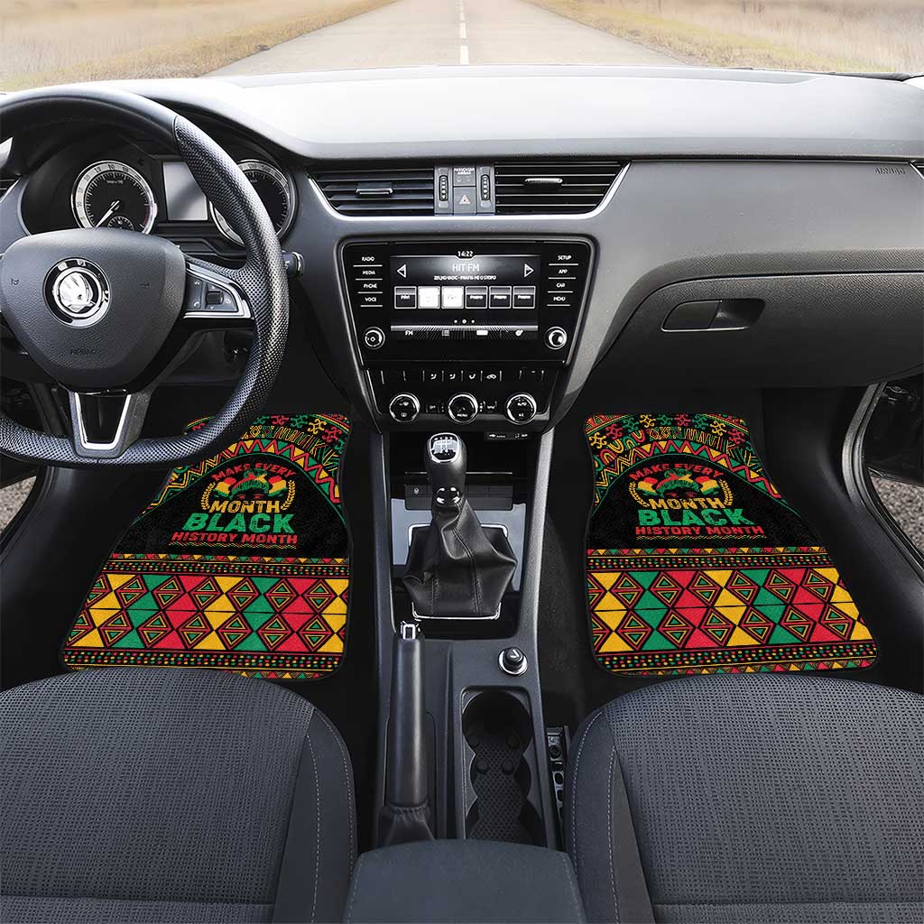 Make Every Month Black History Month Car Mats African Pattern - Wonder Print Shop