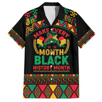 Make Every Month Black History Month Family Matching Long Sleeve Bodycon Dress and Hawaiian Shirt African Pattern - Wonder Print Shop
