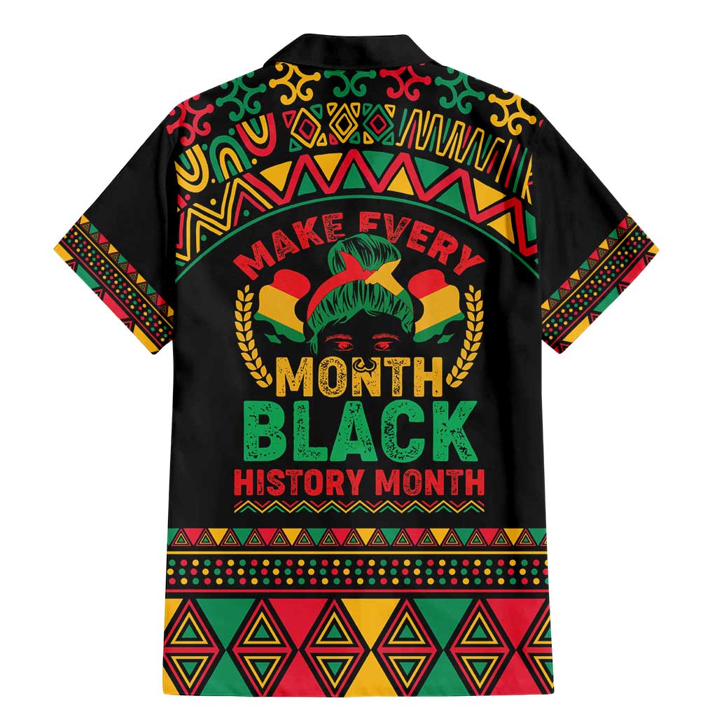 Make Every Month Black History Month Family Matching Mermaid Dress and Hawaiian Shirt African Pattern - Wonder Print Shop