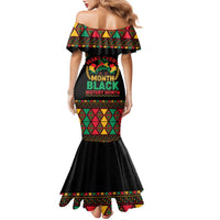 Make Every Month Black History Month Family Matching Mermaid Dress and Hawaiian Shirt African Pattern - Wonder Print Shop