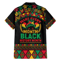 Make Every Month Black History Month Family Matching Off The Shoulder Long Sleeve Dress and Hawaiian Shirt African Pattern - Wonder Print Shop
