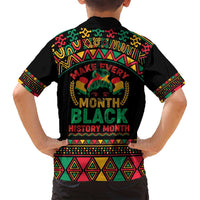 Make Every Month Black History Month Family Matching Puletasi and Hawaiian Shirt African Pattern - Wonder Print Shop