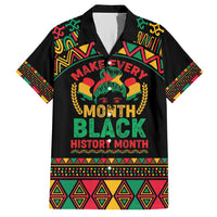 Make Every Month Black History Month Family Matching Short Sleeve Bodycon Dress and Hawaiian Shirt African Pattern - Wonder Print Shop