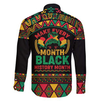 Make Every Month Black History Month Family Matching Short Sleeve Bodycon Dress and Hawaiian Shirt African Pattern - Wonder Print Shop
