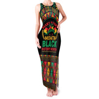 Make Every Month Black History Month Family Matching Tank Maxi Dress and Hawaiian Shirt African Pattern - Wonder Print Shop