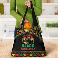 Make Every Month Black History Month Grocery Bag African Pattern
