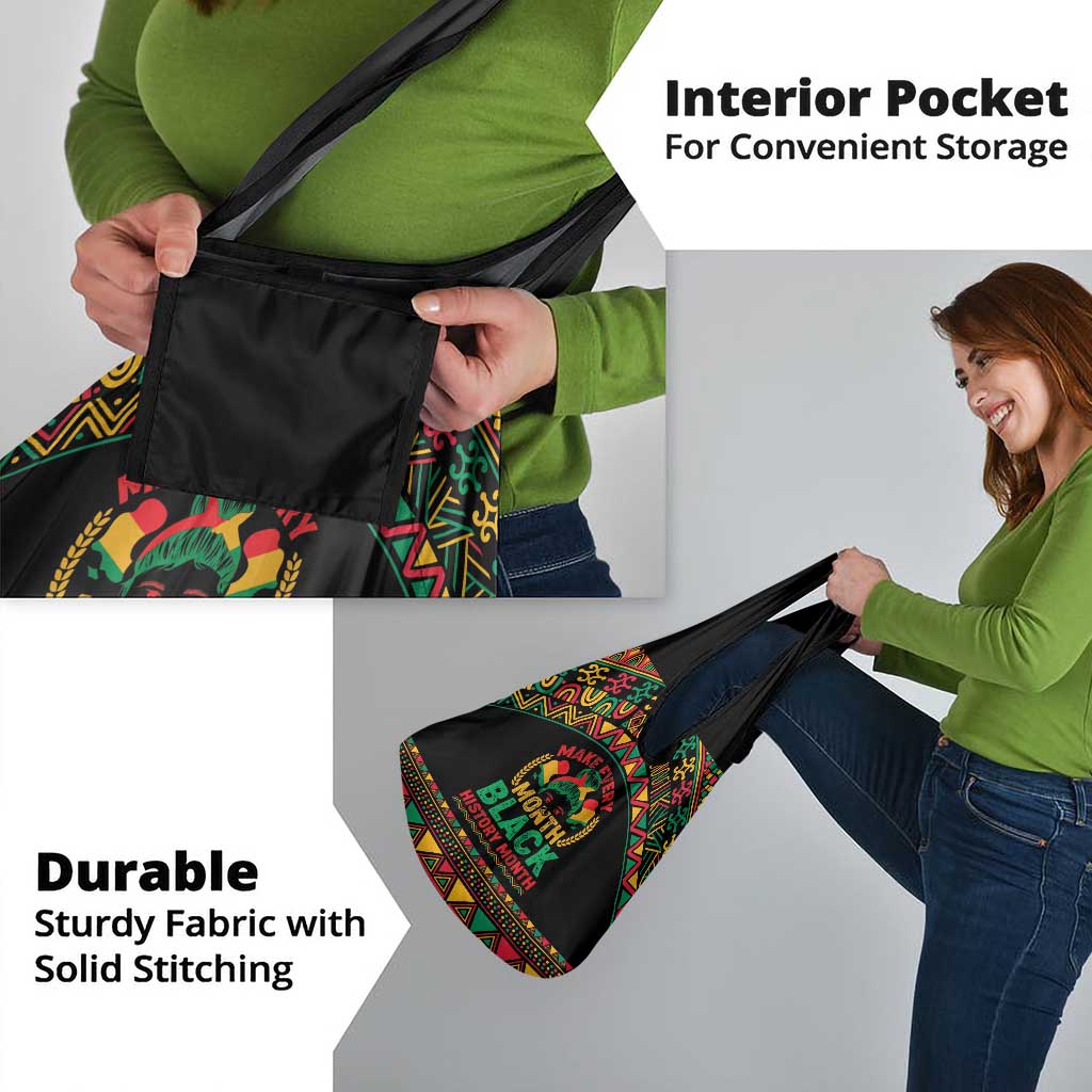 Make Every Month Black History Month Grocery Bag African Pattern