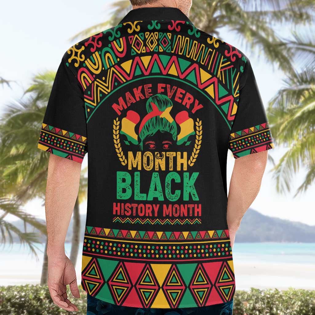 Make Every Month Black History Month Hawaiian Shirt African Pattern - Wonder Print Shop
