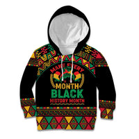 Make Every Month Black History Month Kid Hoodie African Pattern - Wonder Print Shop