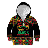 Make Every Month Black History Month Kid Hoodie African Pattern - Wonder Print Shop