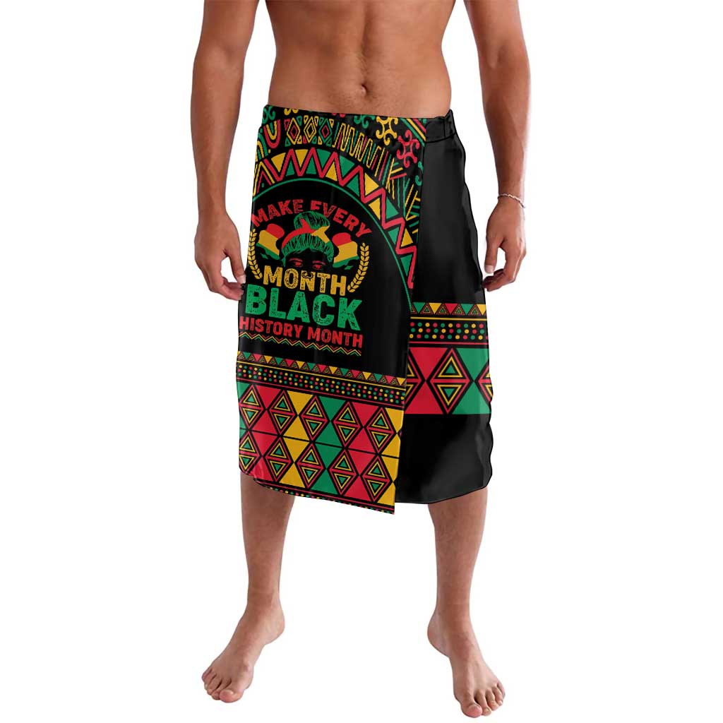 Make Every Month Black History Month Lavalava African Pattern - Wonder Print Shop