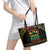 Make Every Month Black History Month Leather Tote Bag African Pattern - Wonder Print Shop