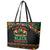 Make Every Month Black History Month Leather Tote Bag African Pattern - Wonder Print Shop