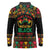 Make Every Month Black History Month Long Sleeve Polo Shirt African Pattern - Wonder Print Shop