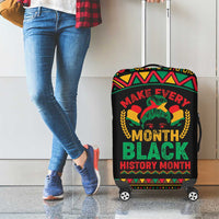 Make Every Month Black History Month Luggage Cover African Pattern - Wonder Print Shop
