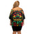 Make Every Month Black History Month Off Shoulder Short Dress African Pattern - Wonder Print Shop
