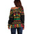 Make Every Month Black History Month Off Shoulder Sweater African Pattern - Wonder Print Shop