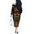 Make Every Month Black History Month Off The Shoulder Long Sleeve Dress African Pattern - Wonder Print Shop