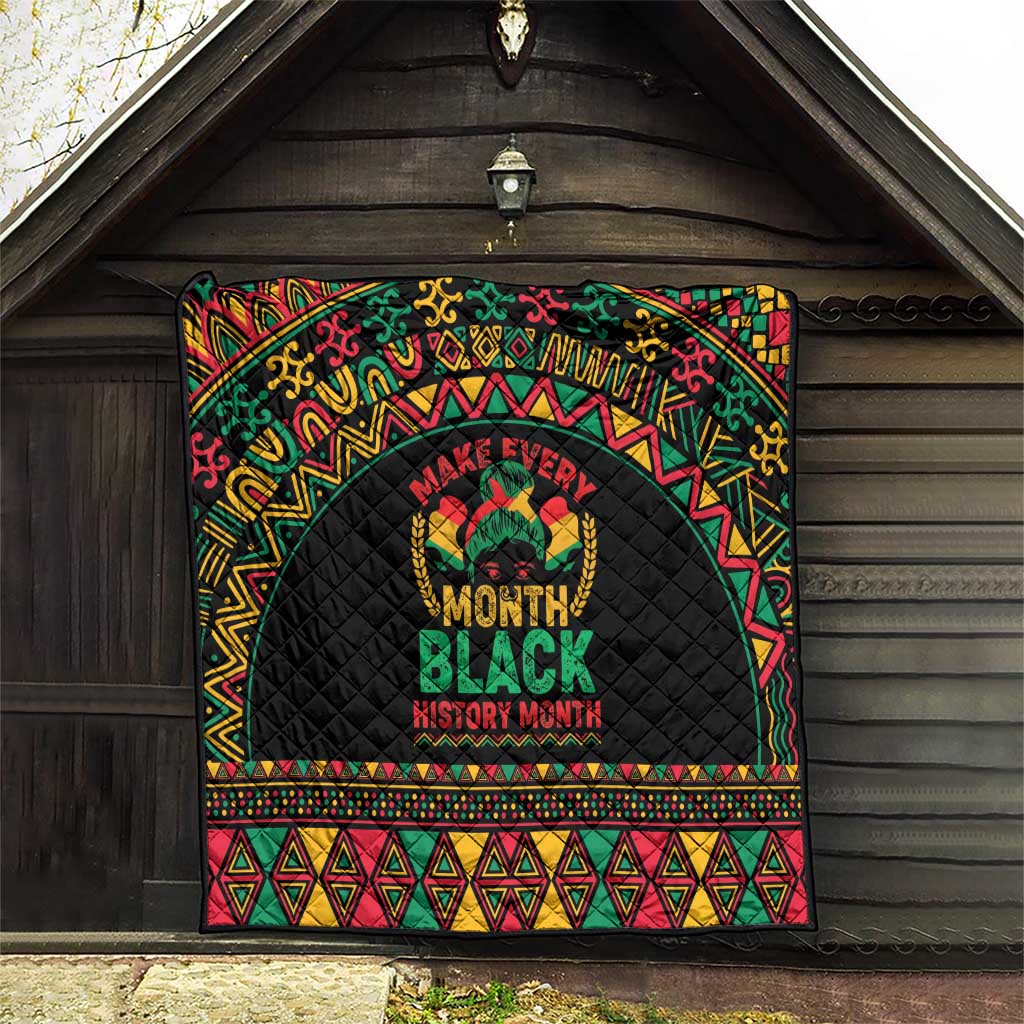 Make Every Month Black History Month Quilt African Pattern - Wonder Print Shop