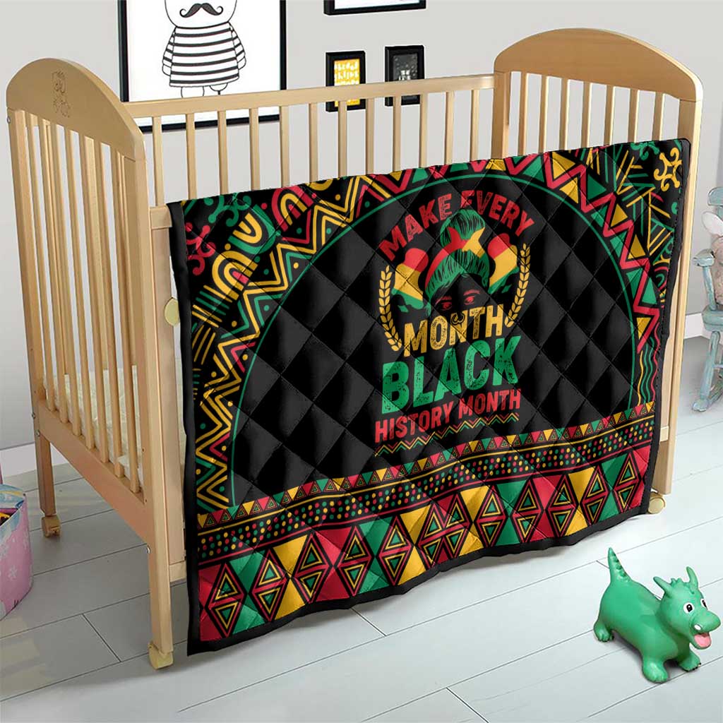 Make Every Month Black History Month Quilt African Pattern - Wonder Print Shop