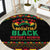 Make Every Month Black History Month Round Carpet African Pattern