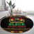 Make Every Month Black History Month Round Carpet African Pattern