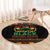 Make Every Month Black History Month Round Carpet African Pattern