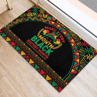 Make Every Month Black History Month Rubber Doormat African Pattern - Wonder Print Shop