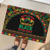 Make Every Month Black History Month Rubber Doormat African Pattern - Wonder Print Shop