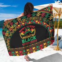 Make Every Month Black History Month Sarong African Pattern - Wonder Print Shop
