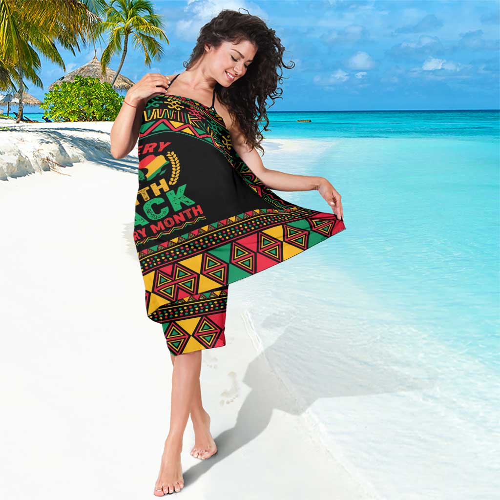 Make Every Month Black History Month Sarong African Pattern - Wonder Print Shop