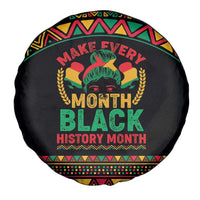 Make Every Month Black History Month Spare Tire Cover African Pattern - Wonder Print Shop