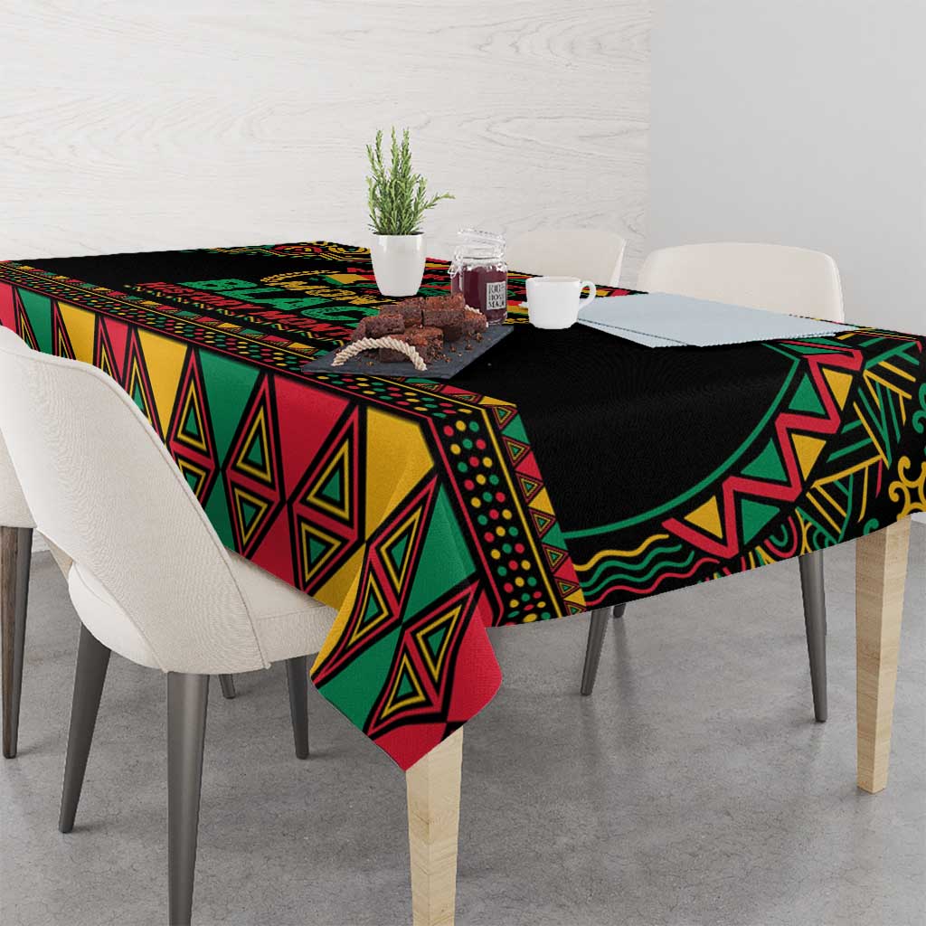 Make Every Month Black History Month Tablecloth African Pattern - Wonder Print Shop