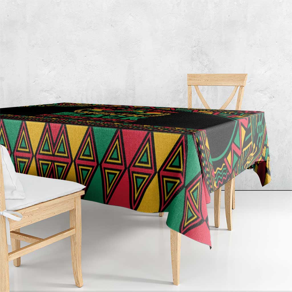 Make Every Month Black History Month Tablecloth African Pattern - Wonder Print Shop