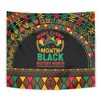 Make Every Month Black History Month Tapestry African Pattern - Wonder Print Shop