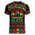 Make Every Month Black History Month Women V-Neck T-Shirt African Pattern - Wonder Print Shop