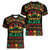 Make Every Month Black History Month Women V-Neck T-Shirt African Pattern - Wonder Print Shop