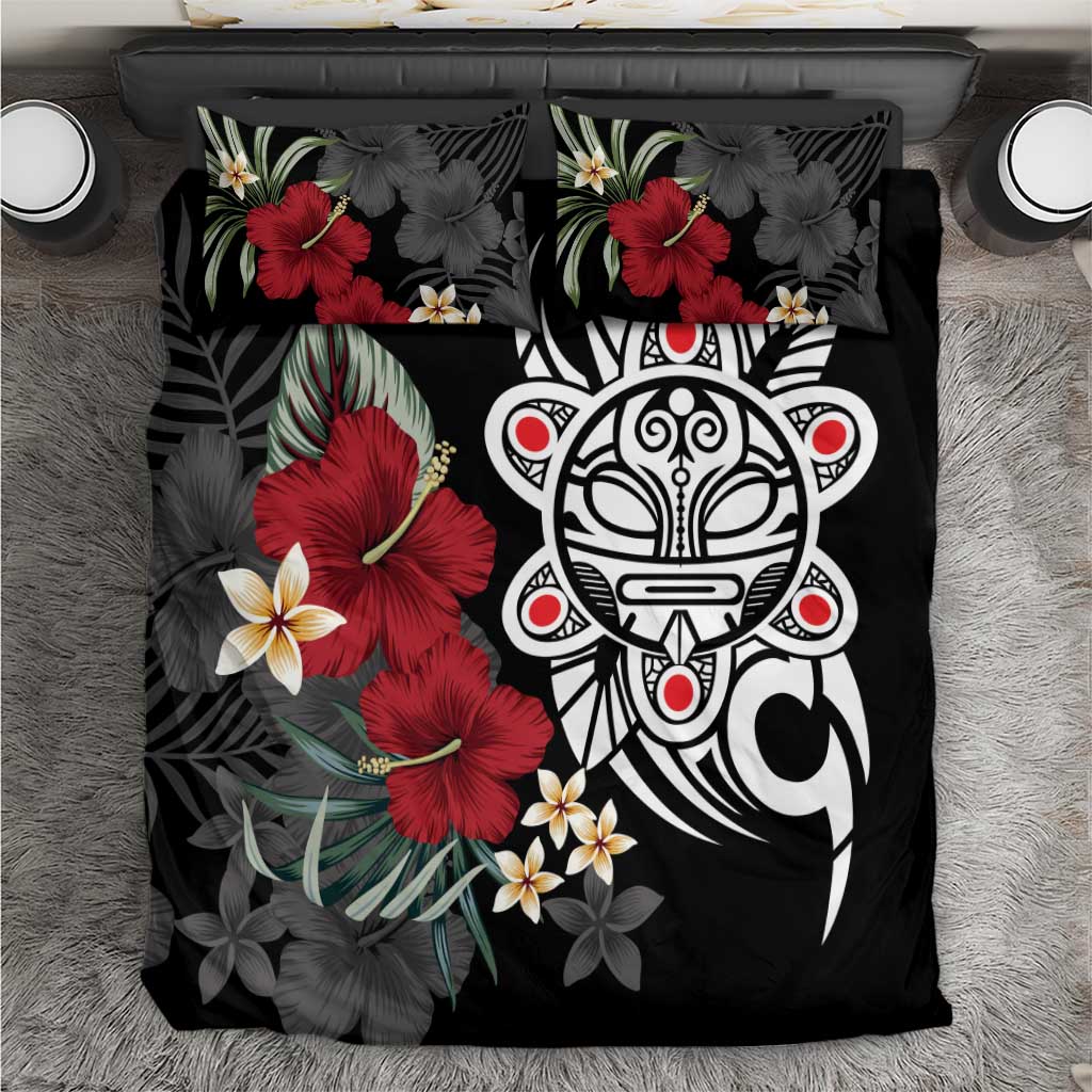 Taino Sun Tribal Bedding Set Tropical Hibiscus - Wonder Print Shop