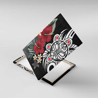 Taino Sun Tribal Canvas Wall Art Tropical Hibiscus - Wonder Print Shop