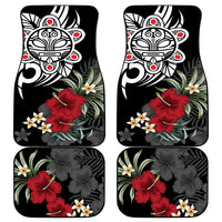 Taino Sun Tribal Car Mats Tropical Hibiscus - Wonder Print Shop