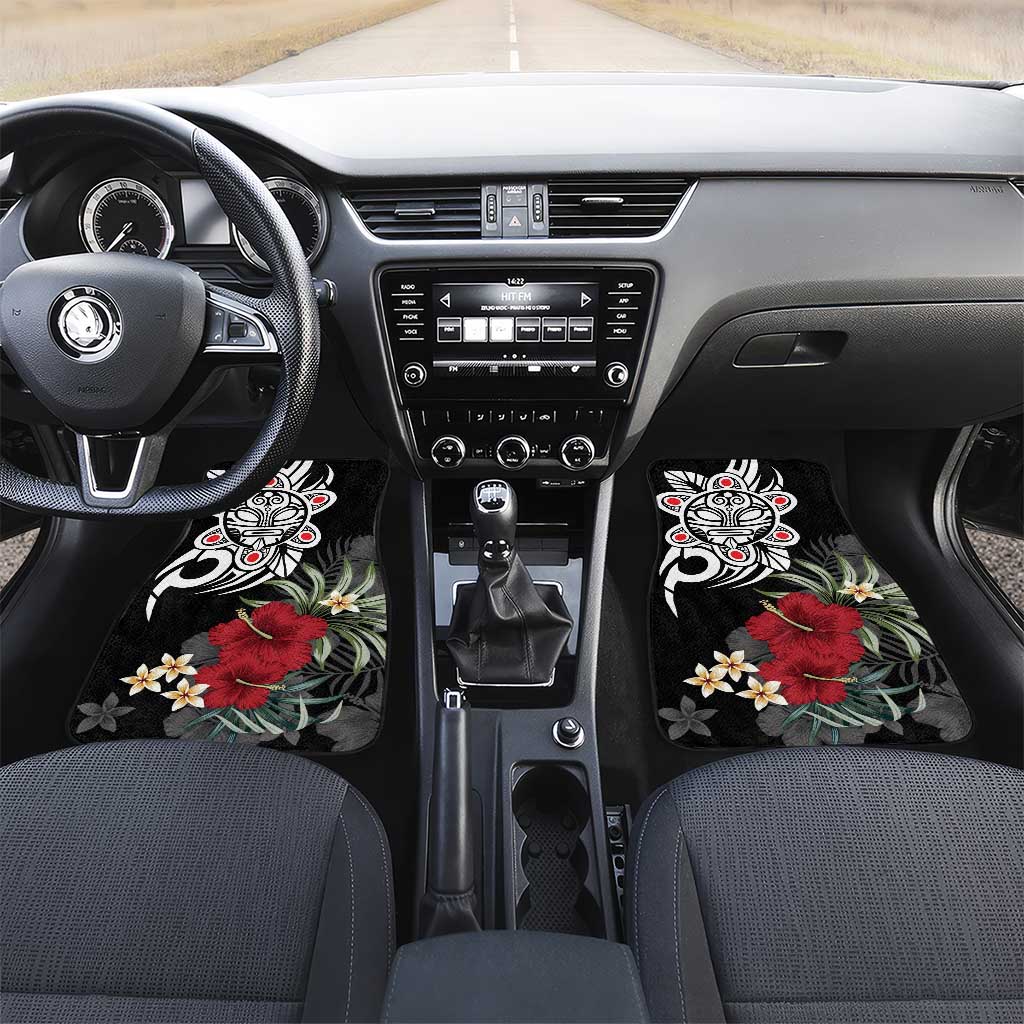 Taino Sun Tribal Car Mats Tropical Hibiscus - Wonder Print Shop