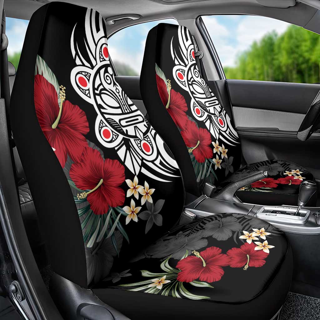 Taino Sun Tribal Car Seat Cover Tropical Hibiscus - Wonder Print Shop