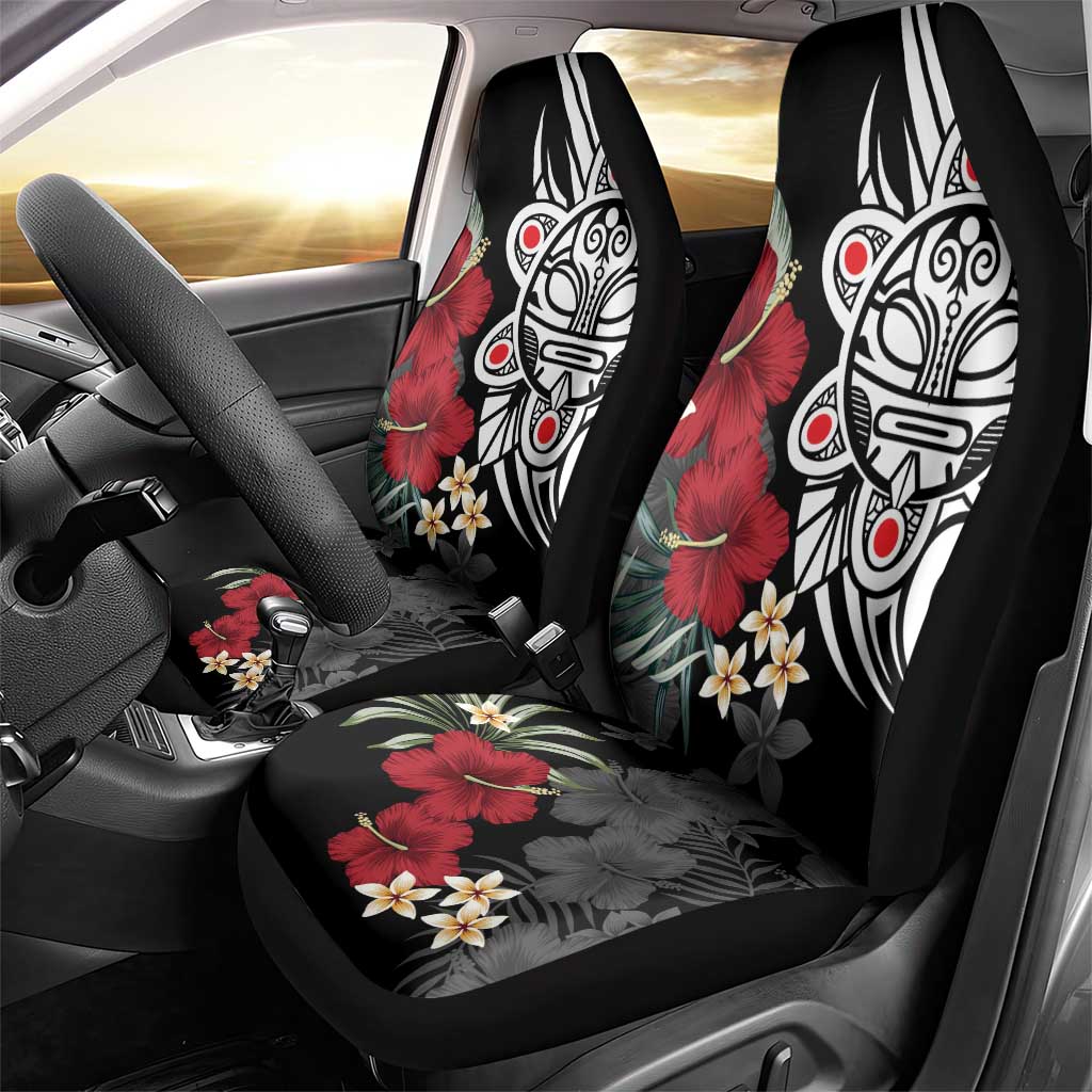 Taino Sun Tribal Car Seat Cover Tropical Hibiscus - Wonder Print Shop