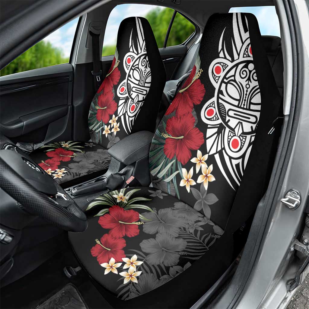 Taino Sun Tribal Car Seat Cover Tropical Hibiscus - Wonder Print Shop