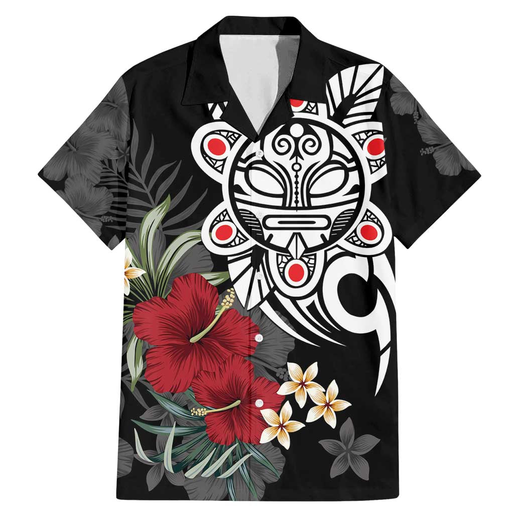 Taino Sun Tribal Family Matching Mermaid Dress and Hawaiian Shirt Tropical Hibiscus - Wonder Print Shop