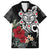 Taino Sun Tribal Family Matching Summer Maxi Dress and Hawaiian Shirt Tropical Hibiscus - Wonder Print Shop
