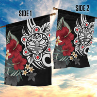 Taino Sun Tribal Garden Flag Tropical Hibiscus - Wonder Print Shop