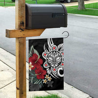 Taino Sun Tribal Garden Flag Tropical Hibiscus - Wonder Print Shop