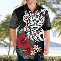 Taino Sun Tribal Hawaiian Shirt Tropical Hibiscus - Wonder Print Shop