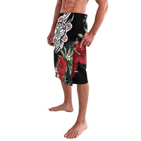 Taino Sun Tribal Lavalava Tropical Hibiscus - Wonder Print Shop